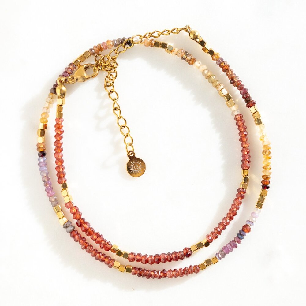 Tundra Sapphire Necklace September Birthstone Dainty Gold Necklace GORGEOUS